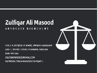 Advocate Zulfiqar Ali Masood - Lawyer